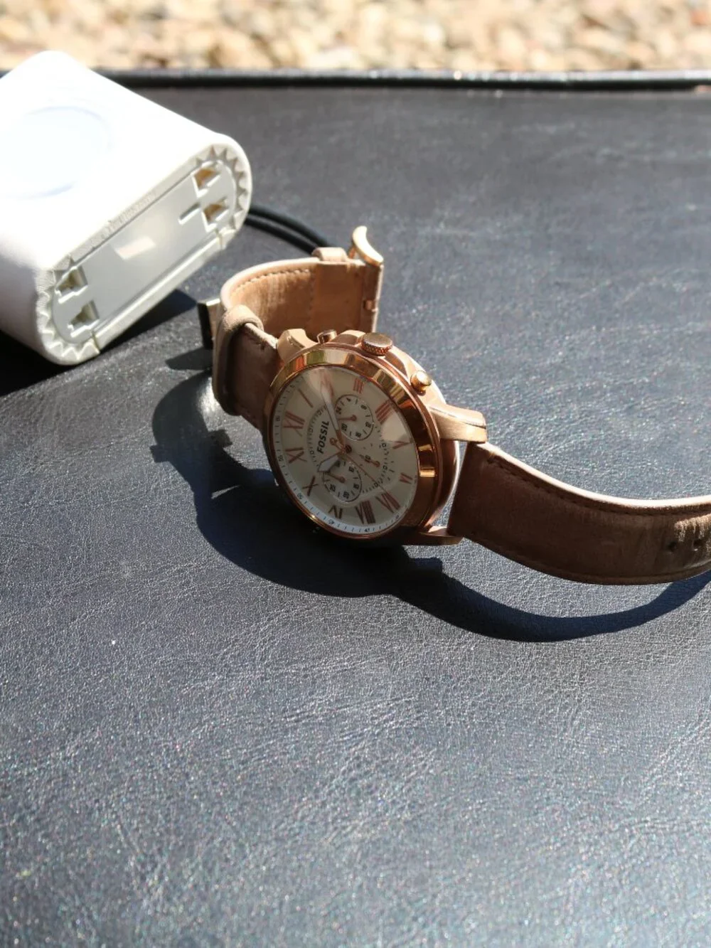 Fossil Q Grant Rose Gold Hybrid Smartwatch